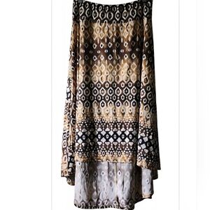 Cato Brown and Gold Patterned Dress